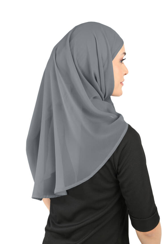 Boneli Şifon Oval Eşarp - 96