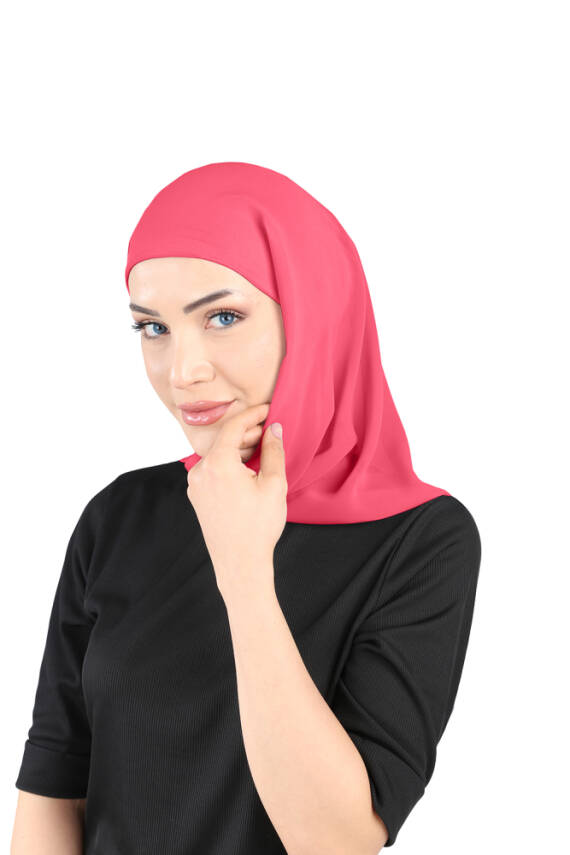 Boneli Şifon Oval Eşarp - 107