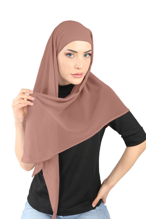 Boneli Şifon Oval Eşarp - 112