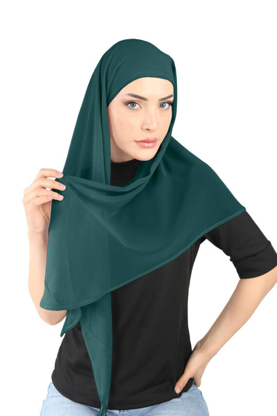 Boneli Şifon Oval Eşarp - 115