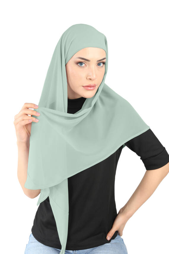 Boneli Şifon Oval Eşarp - 118