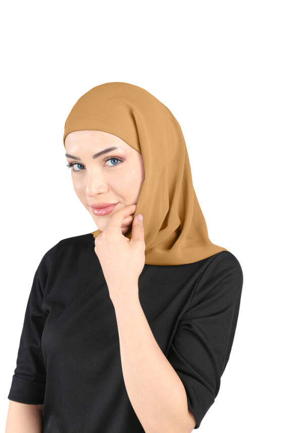 Boneli Şifon Oval Eşarp - 122