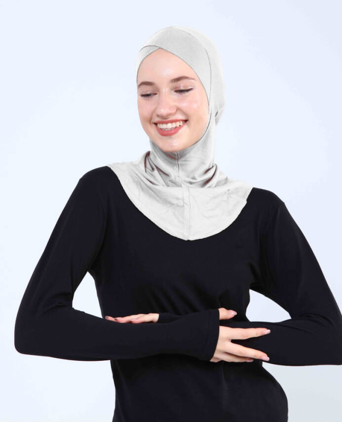 Çapraz Hijab Türban Çapraz Boyunluklu Bone - 26
