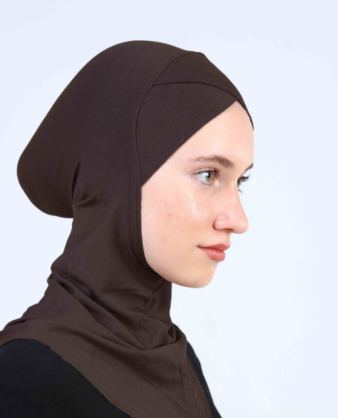Çapraz Hijab Türban Çapraz Boyunluklu Bone - 39