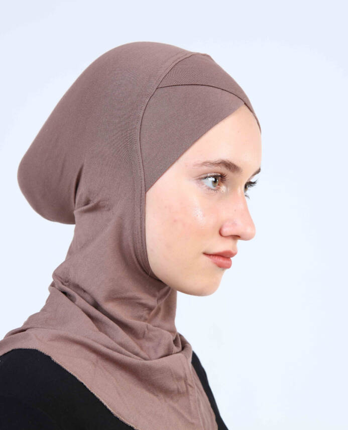 Çapraz Hijab Türban Çapraz Boyunluklu Bone - 45