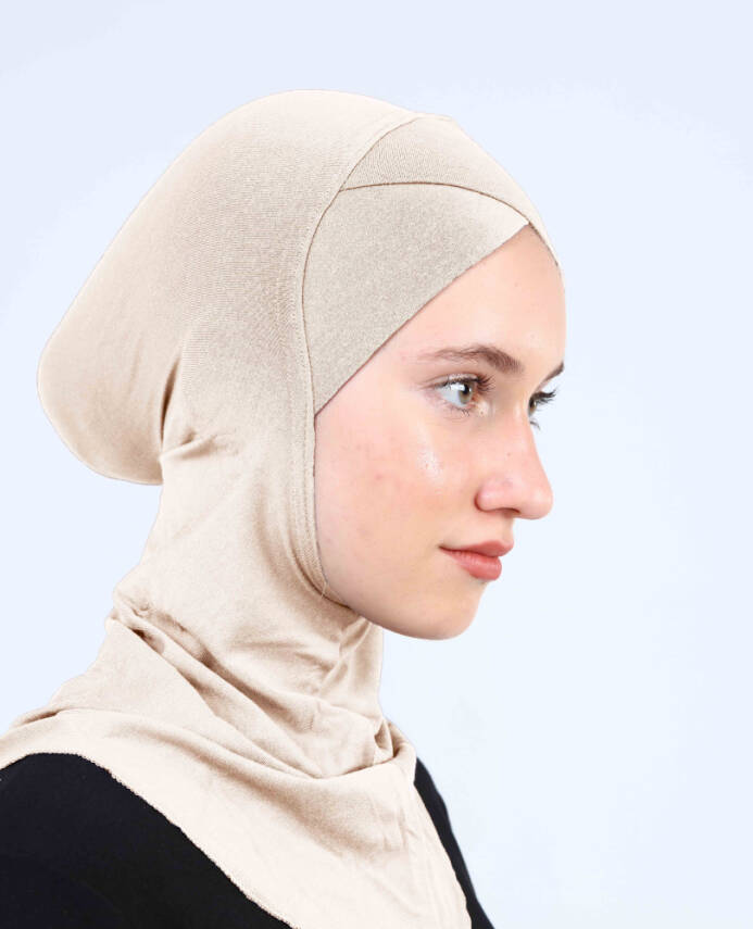 Çapraz Hijab Türban Çapraz Boyunluklu Bone - 59
