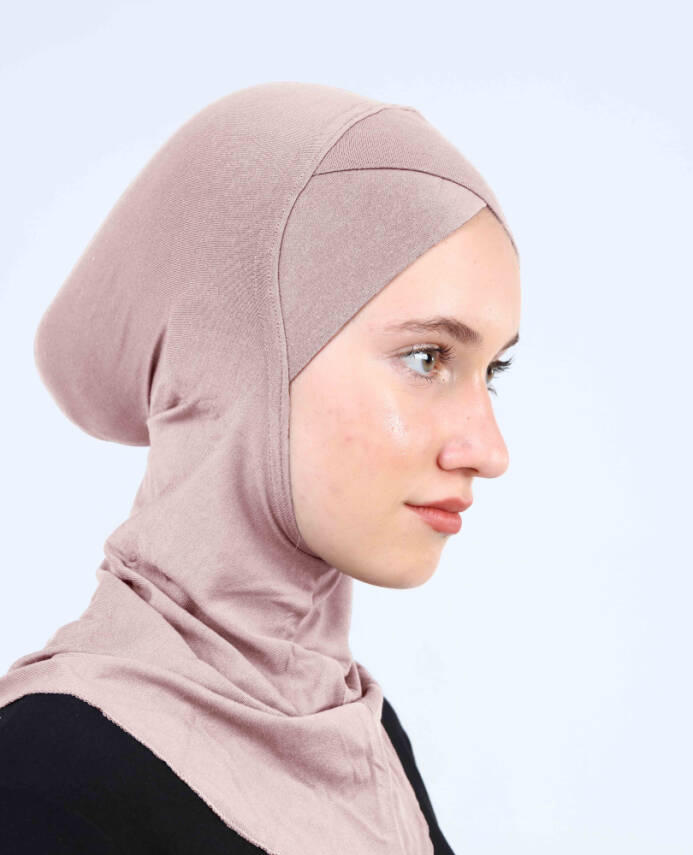 Çapraz Hijab Türban Çapraz Boyunluklu Bone - 63