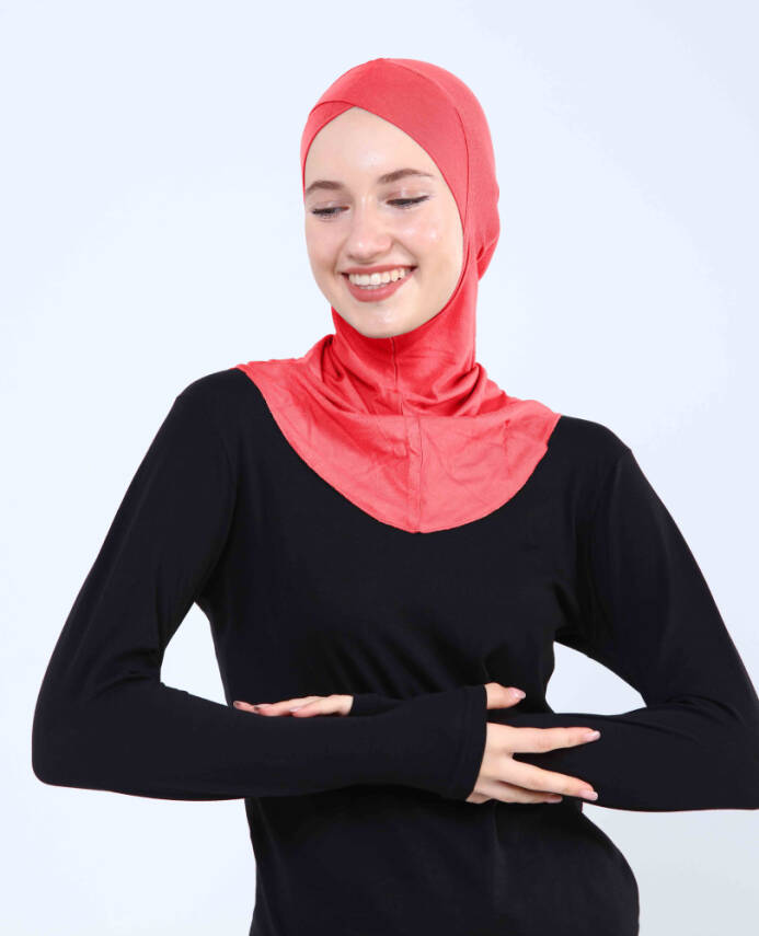 Çapraz Hijab Türban Çapraz Boyunluklu Bone - 78