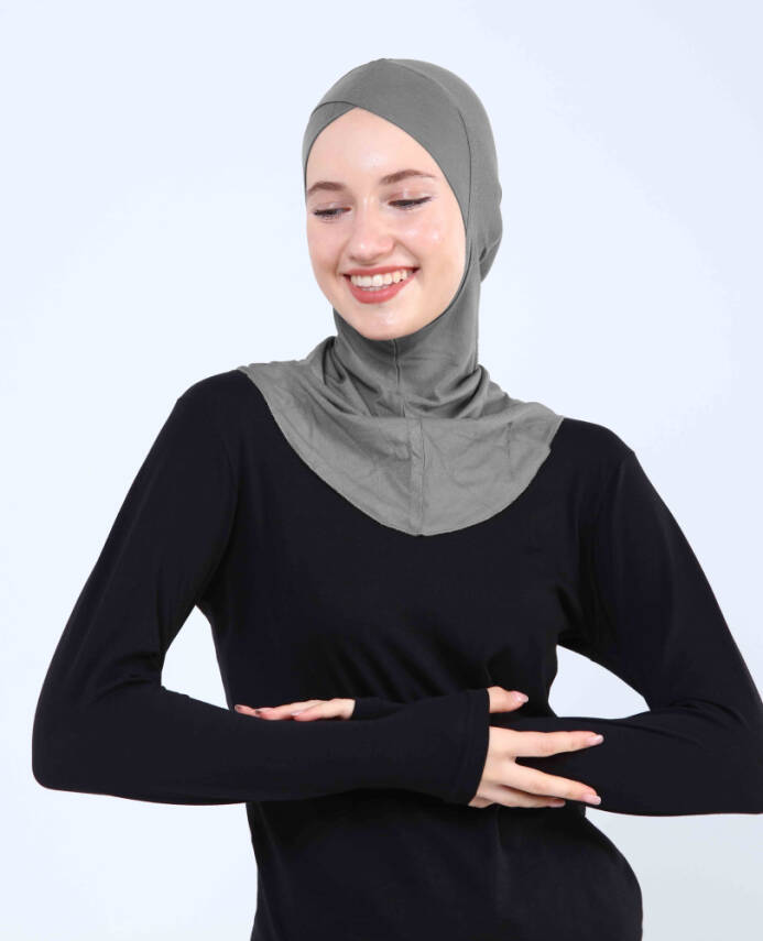 Çapraz Hijab Türban Çapraz Boyunluklu Bone - 88