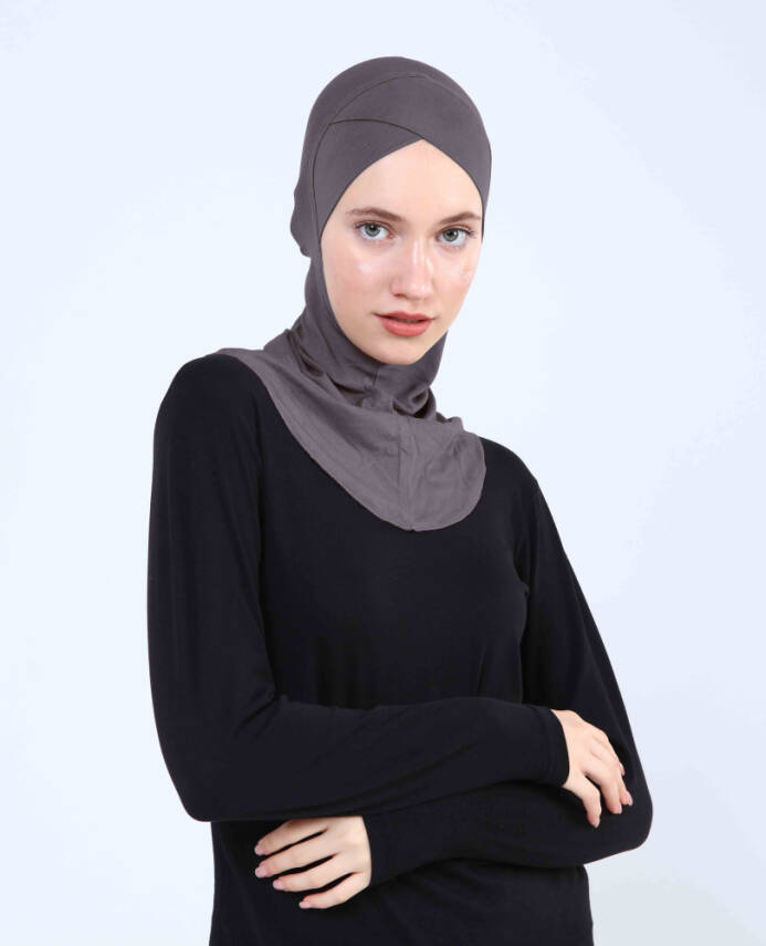 Çapraz Hijab Türban Çapraz Boyunluklu Bone - 103