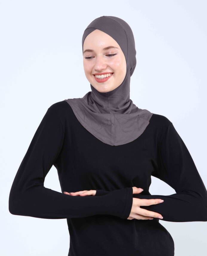 Çapraz Hijab Türban Çapraz Boyunluklu Bone - 104