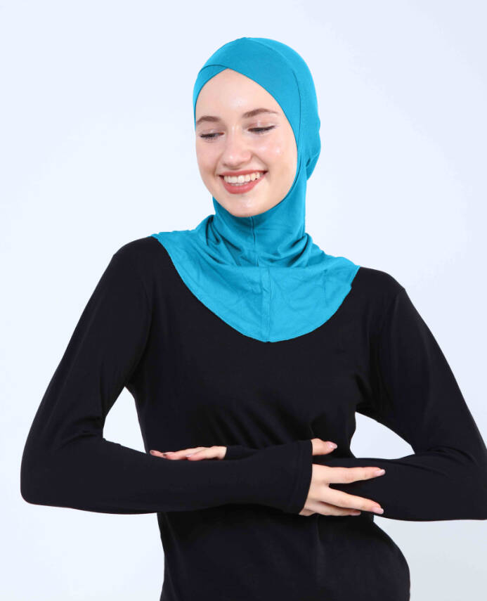 Çapraz Hijab Türban Çapraz Boyunluklu Bone - 116