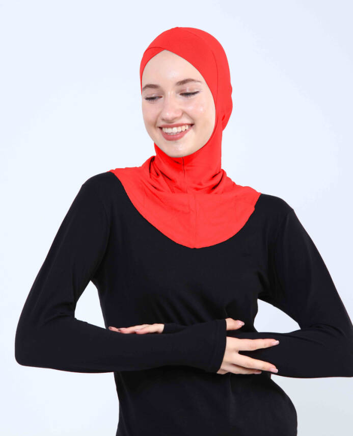 Çapraz Hijab Türban Çapraz Boyunluklu Bone - 120