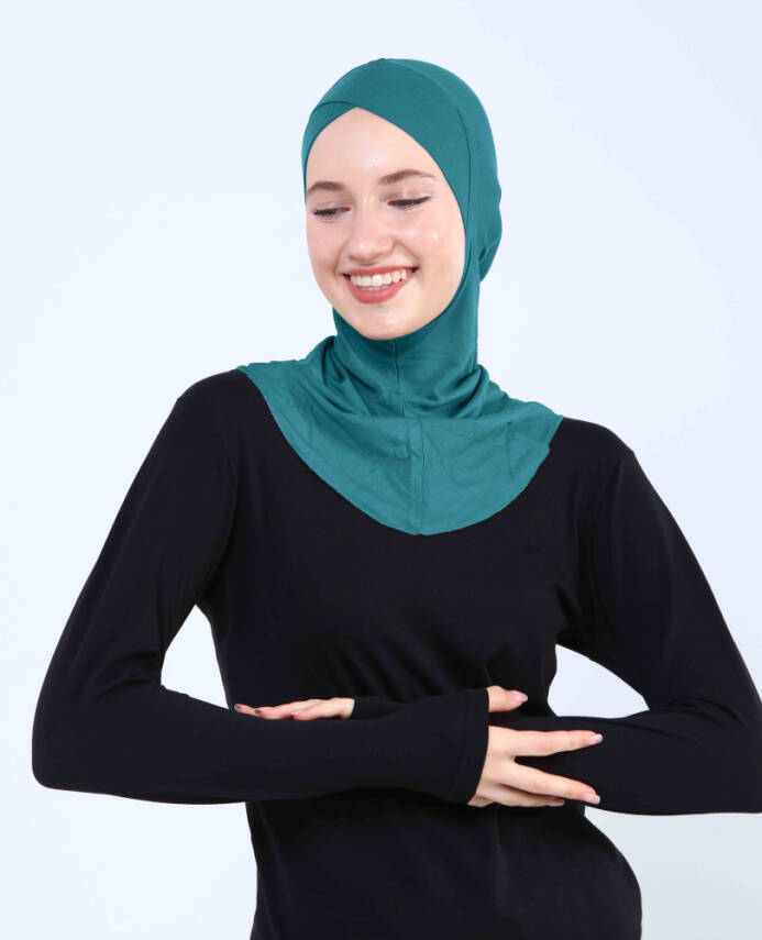 Çapraz Hijab Türban Çapraz Boyunluklu Bone - 124