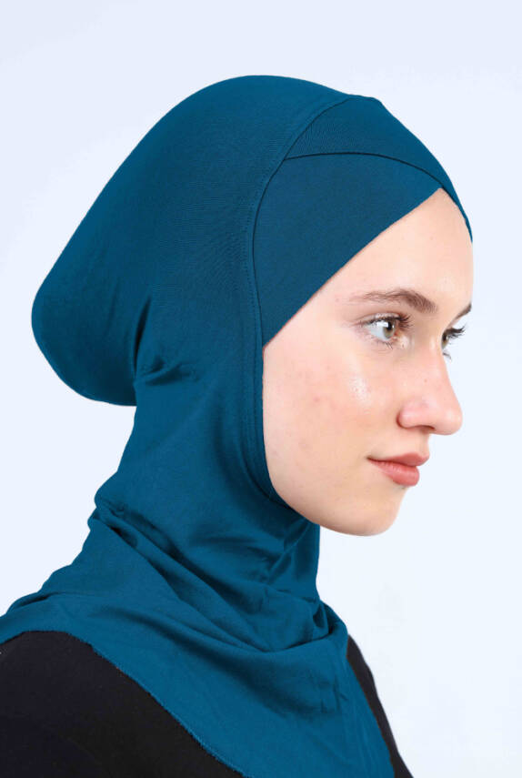 Çapraz Hijab Türban Çapraz Boyunluklu Bone - 1