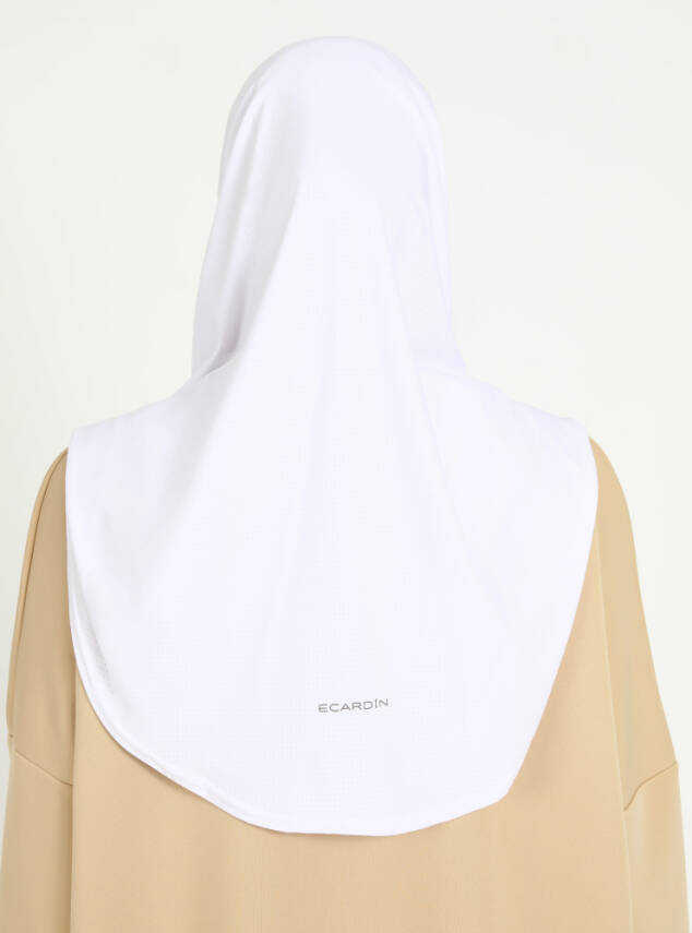 Çeneli Gözenekli Kumaş Scarfs Hijab - 8