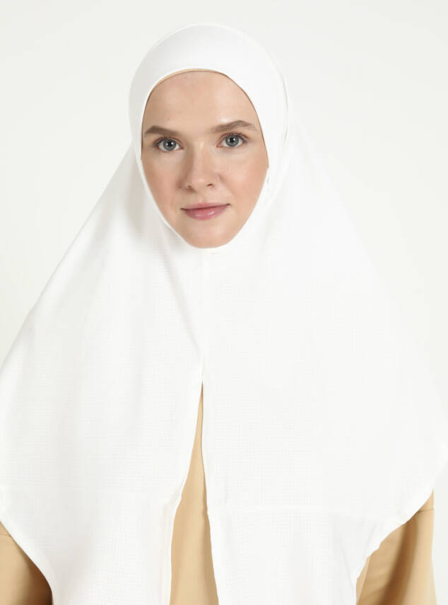 Çeneli Gözenekli Kumaş Scarfs Hijab - 16