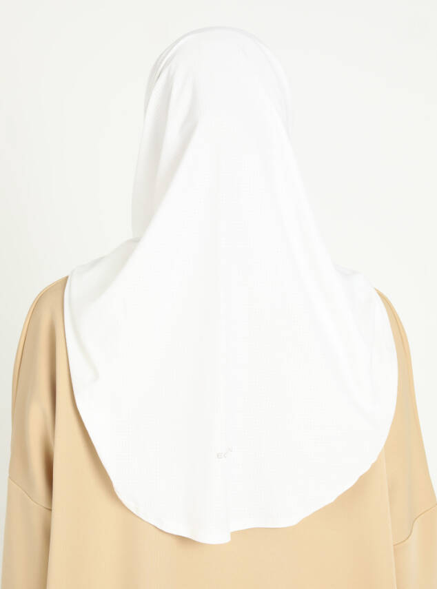 Çeneli Gözenekli Kumaş Scarfs Hijab - 17