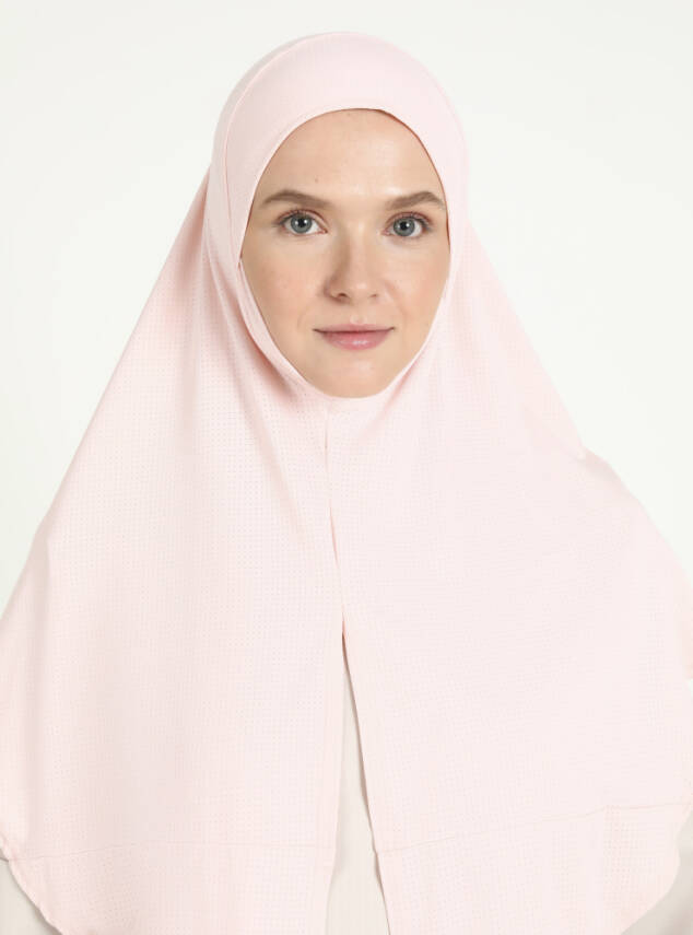 Çeneli Gözenekli Kumaş Scarfs Hijab - 33