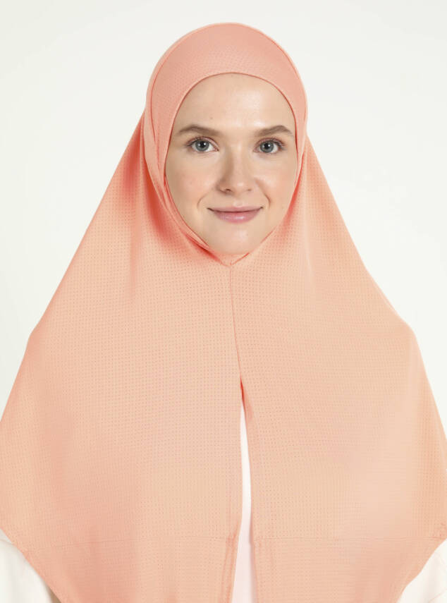 Çeneli Gözenekli Kumaş Scarfs Hijab - 37