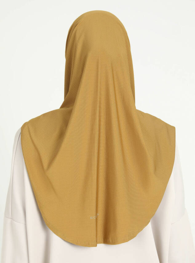 Çeneli Gözenekli Kumaş Scarfs Hijab - 40