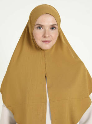 Çeneli Gözenekli Kumaş Scarfs Hijab - 41