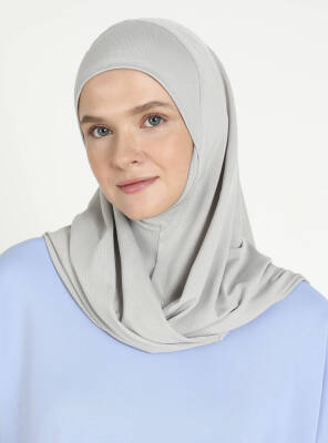 Çeneli Gözenekli Kumaş Scarfs Hijab - 43