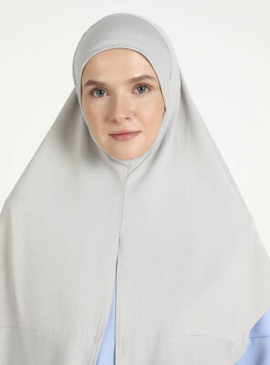 Çeneli Gözenekli Kumaş Scarfs Hijab - 45