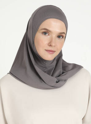 Çeneli Gözenekli Kumaş Scarfs Hijab - 47