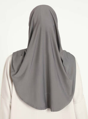 Çeneli Gözenekli Kumaş Scarfs Hijab - 48