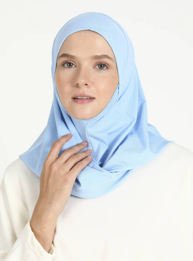 Çeneli Gözenekli Kumaş Scarfs Hijab - 50