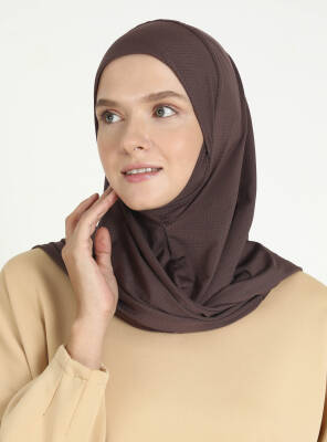 Çeneli Gözenekli Kumaş Scarfs Hijab - 58