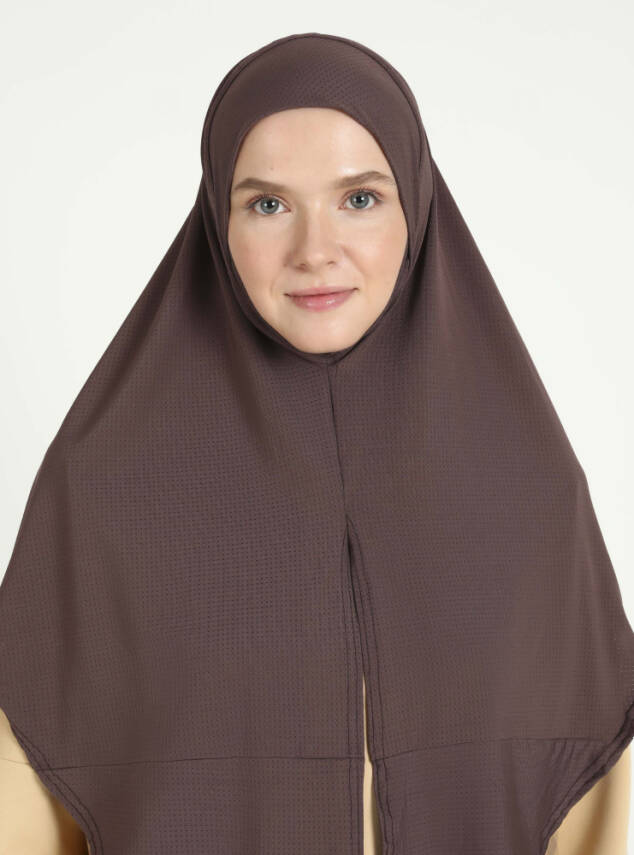 Çeneli Gözenekli Kumaş Scarfs Hijab - 61