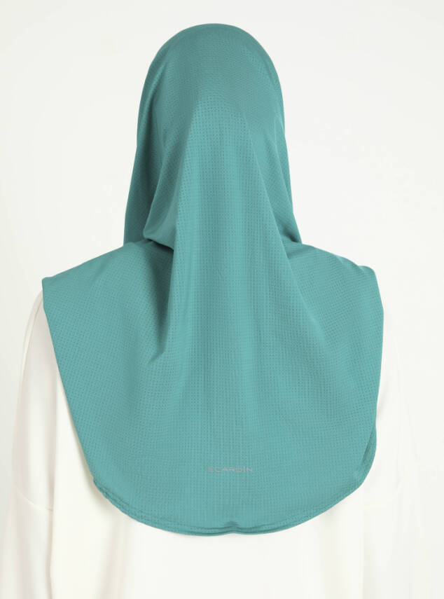 Çeneli Gözenekli Kumaş Scarfs Hijab - 64