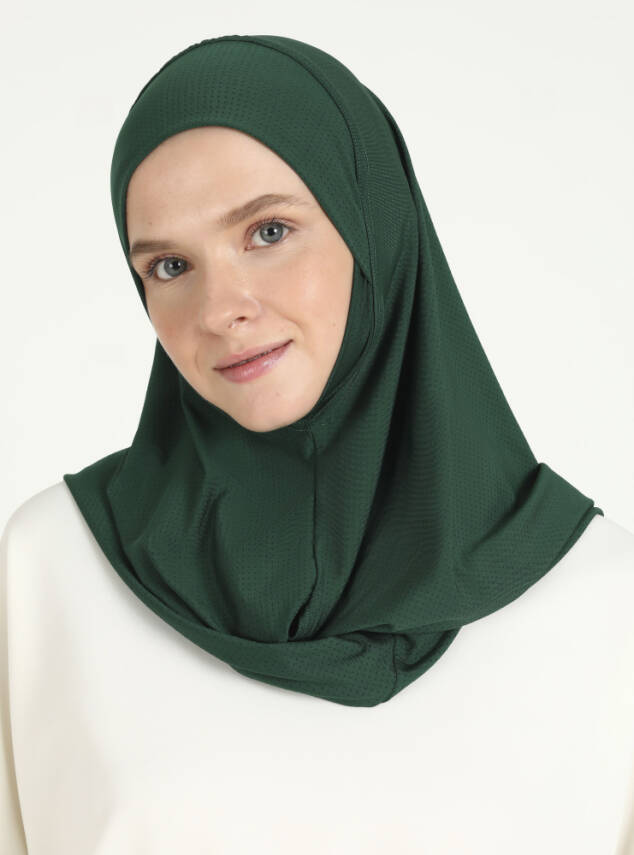Çeneli Gözenekli Kumaş Scarfs Hijab - 67