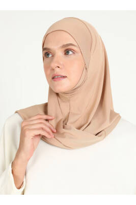 Çeneli Gözenekli Kumaş Scarfs Hijab - Ecardin