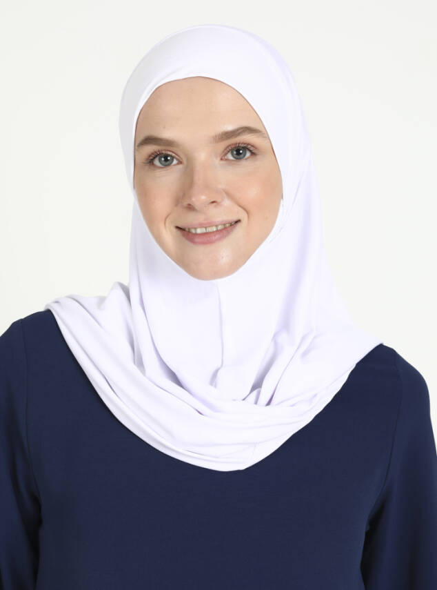 Çeneli Rahat Viskon Scarfs Hjab - 7