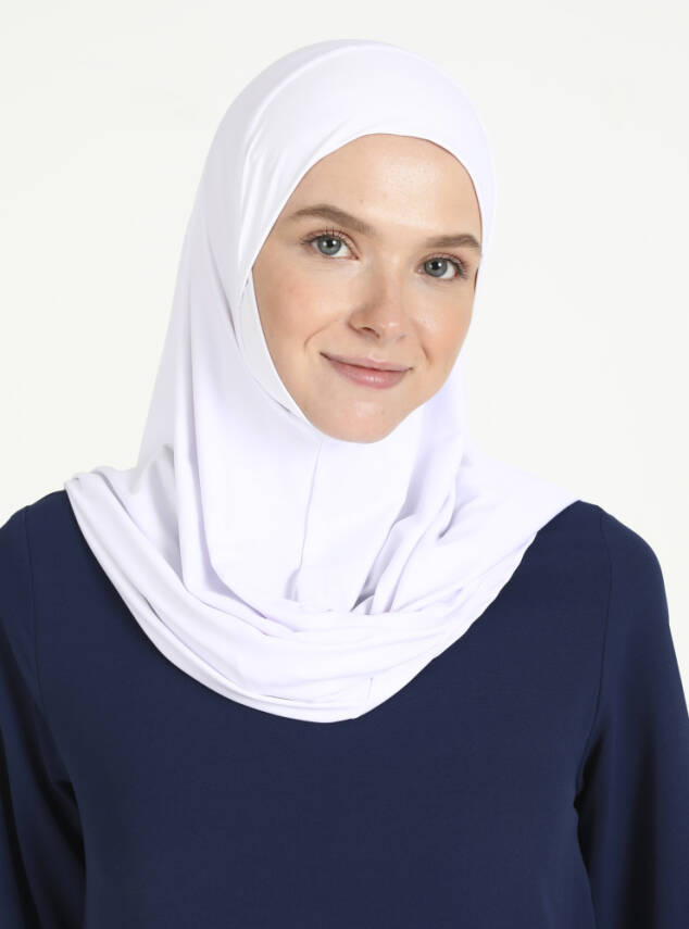 Çeneli Rahat Viskon Scarfs Hjab - 8