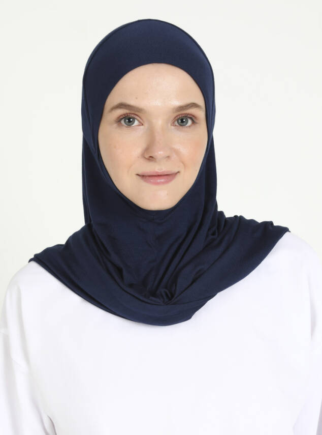 Çeneli Rahat Viskon Scarfs Hjab - 11