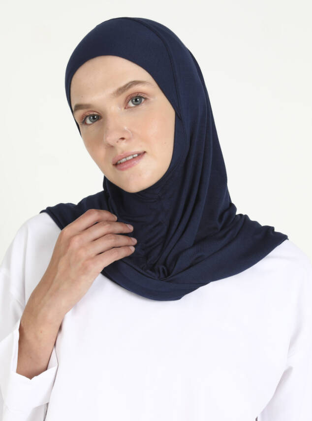 Çeneli Rahat Viskon Scarfs Hjab - 12