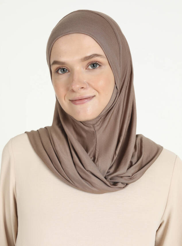 Çeneli Rahat Viskon Scarfs Hjab - 19