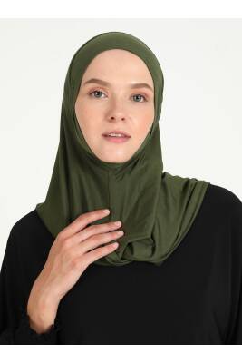 Çeneli Rahat Viskon Scarfs Hjab - 2