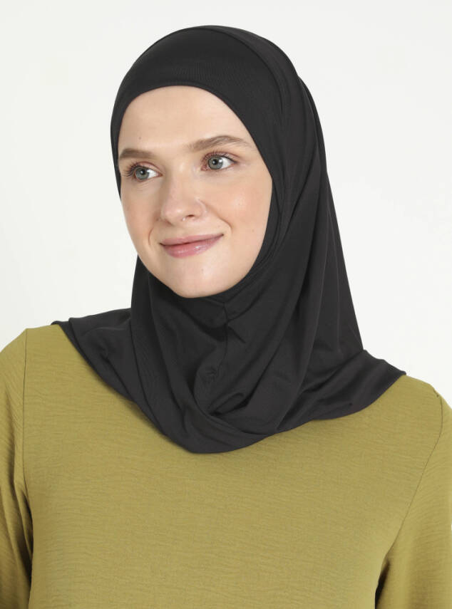 Çeneli Spor Mikro Scarfs Hijab - 3