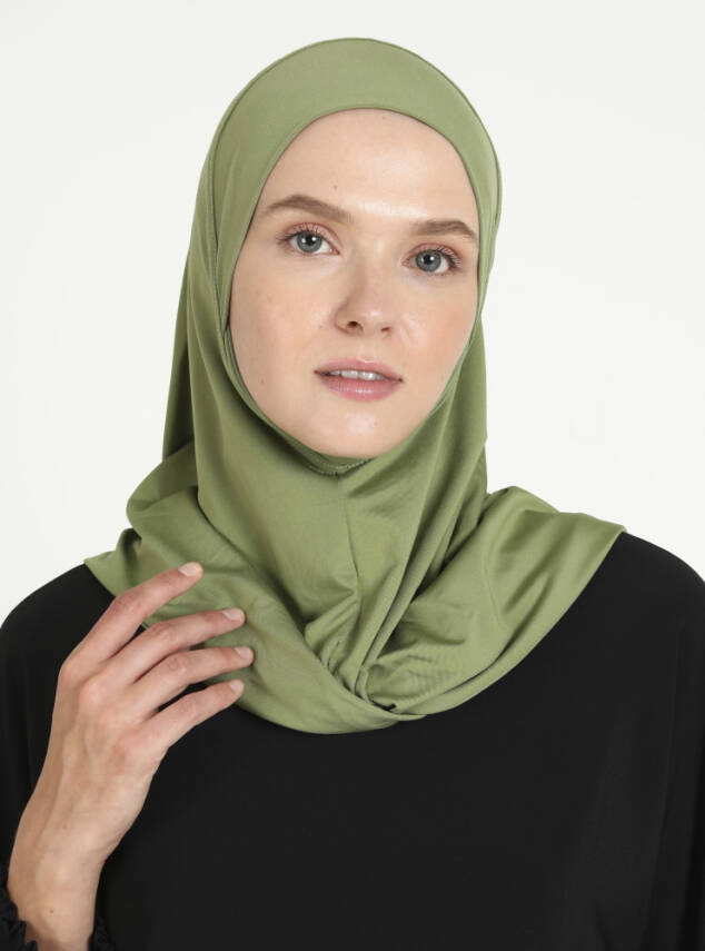 Çeneli Spor Mikro Scarfs Hijab - 34