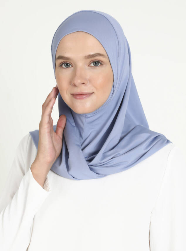 Çeneli Spor Mikro Scarfs Hijab - 43