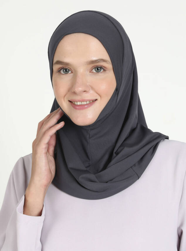 Çeneli Spor Mikro Scarfs Hijab - 46