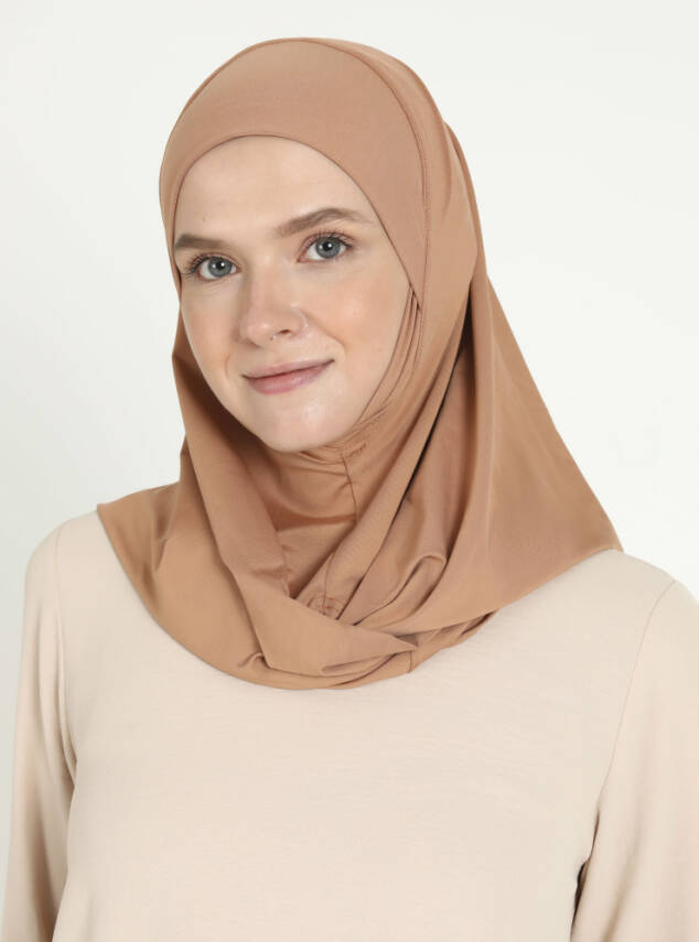 Çeneli Spor Mikro Scarfs Hijab - 59
