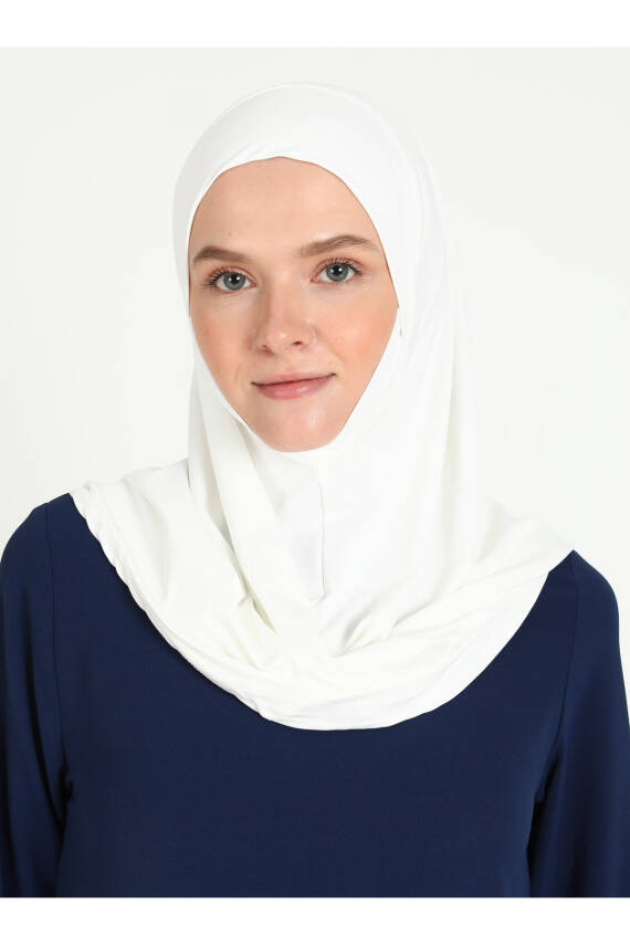 Çeneli Spor Mikro Scarfs Hijab - 1