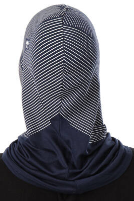 Çizgi Desenli Çapraz Spor Bone - 9