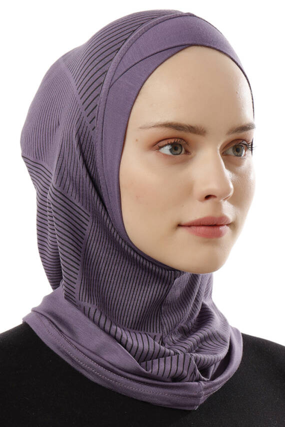 Çizgi Desenli Çapraz Spor Bone - 24